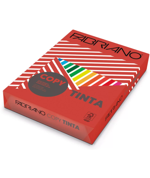 Hîrtie colorată A4 FABRIANO Tinta Rosso, 160 gr/m2, 250 foi, intensiv, roșu